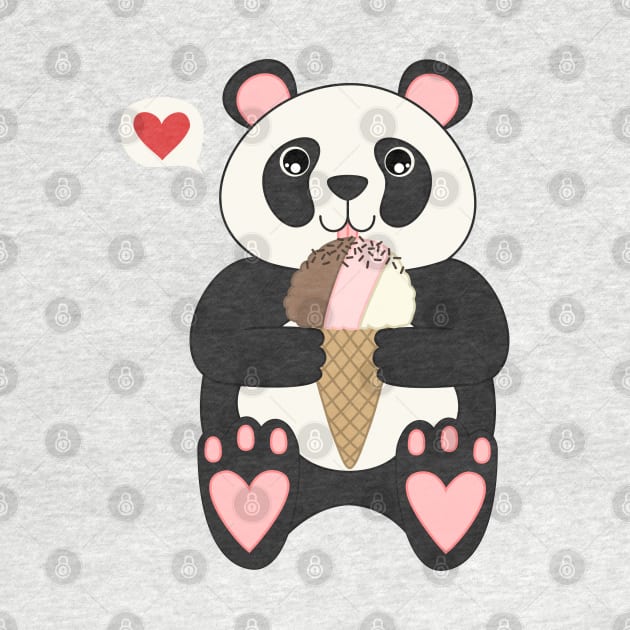 Neapolitan Panda by Megan Noble